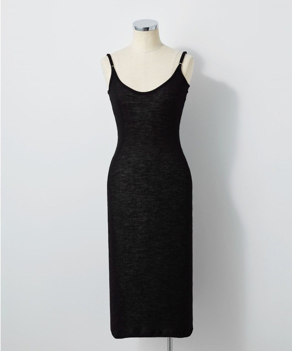 TOQUE 〈大草直子さんアドバイザー〉ロイヤルベビーアルパカ針抜きスムスインナーロングキャミソール 