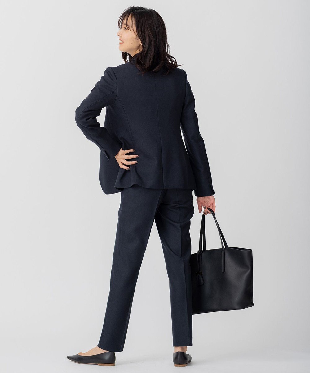 23区 L 【CLASSY.1月号掲載/洗える】ウールライクカルゼ テーパード パンツ 