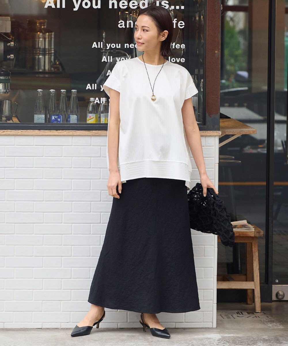 自由区 【XSサイズ～】ブライトリネンオックス スカート 