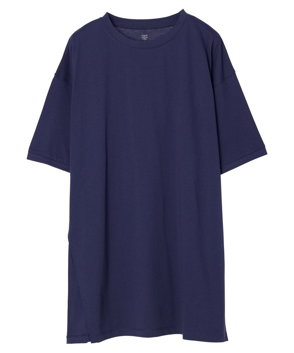 Green Parks 汗じみ防止クルーネックスリットチュニック 