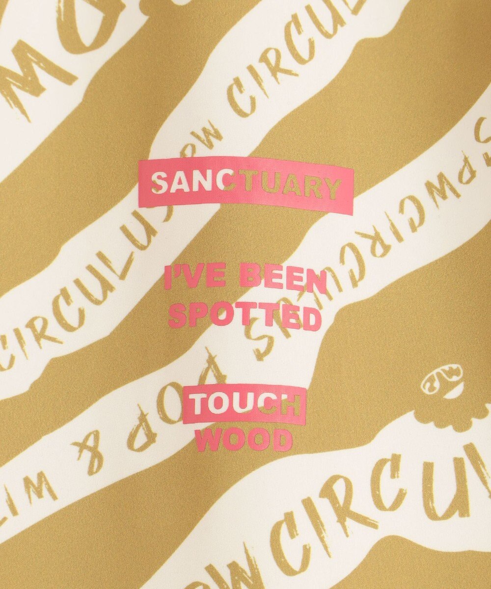 PW CIRCULUS 【UVカット / 吸水速乾 / 伸縮性抜群】【WOMEN】ゼブラ柄モック T ゴルフウェア レディース 