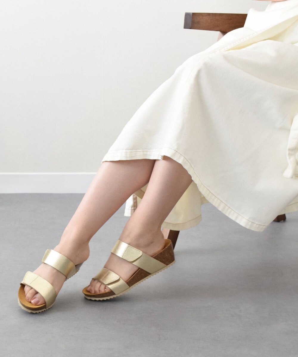 INTER-CHAUSSURES 【Marila】ダブルベルトフットベッドサンダル 