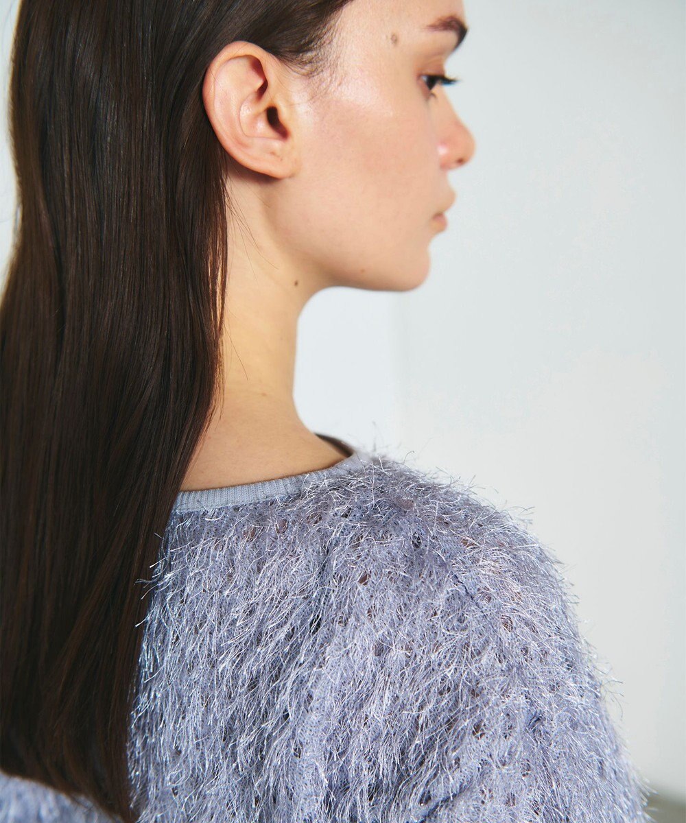 GRACE CONTINENTAL ラメフリンジカットトップ 