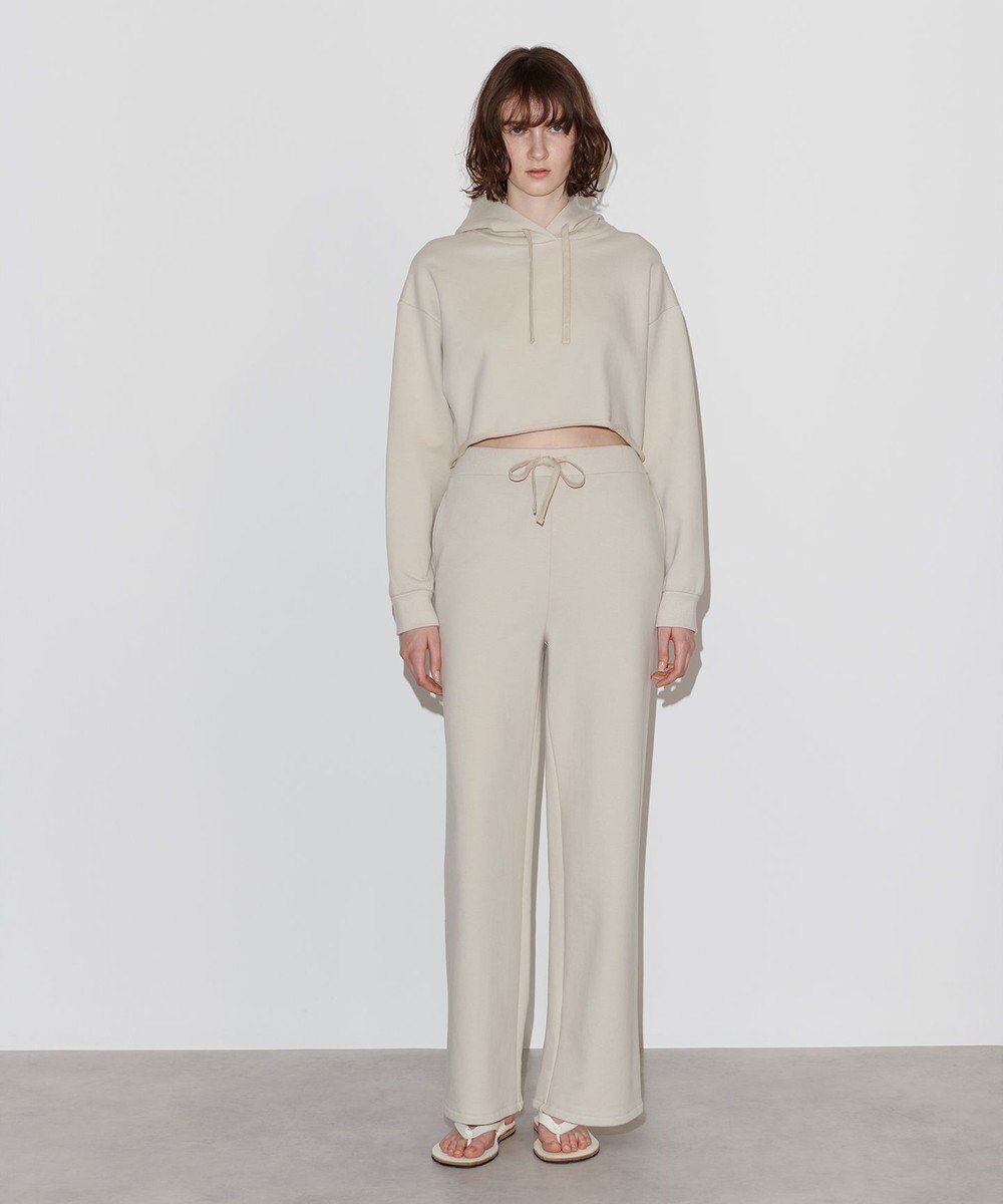 NAVE 【Nave  洗える】裏毛 クロップドパーカー 