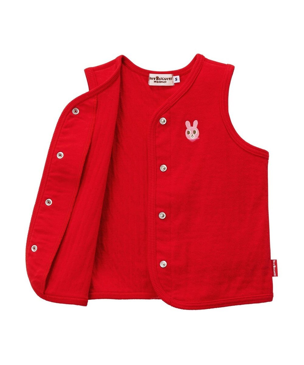 MIKI HOUSE HOT BISCUITS 【70-110cm】 接結天竺素材 ベスト 