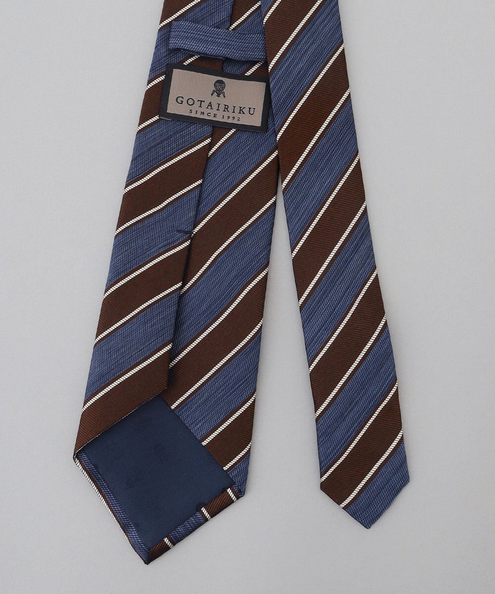 GOTAIRIKU 【日本製】西陣ネクタイ_レジメンタルストライプ柄 