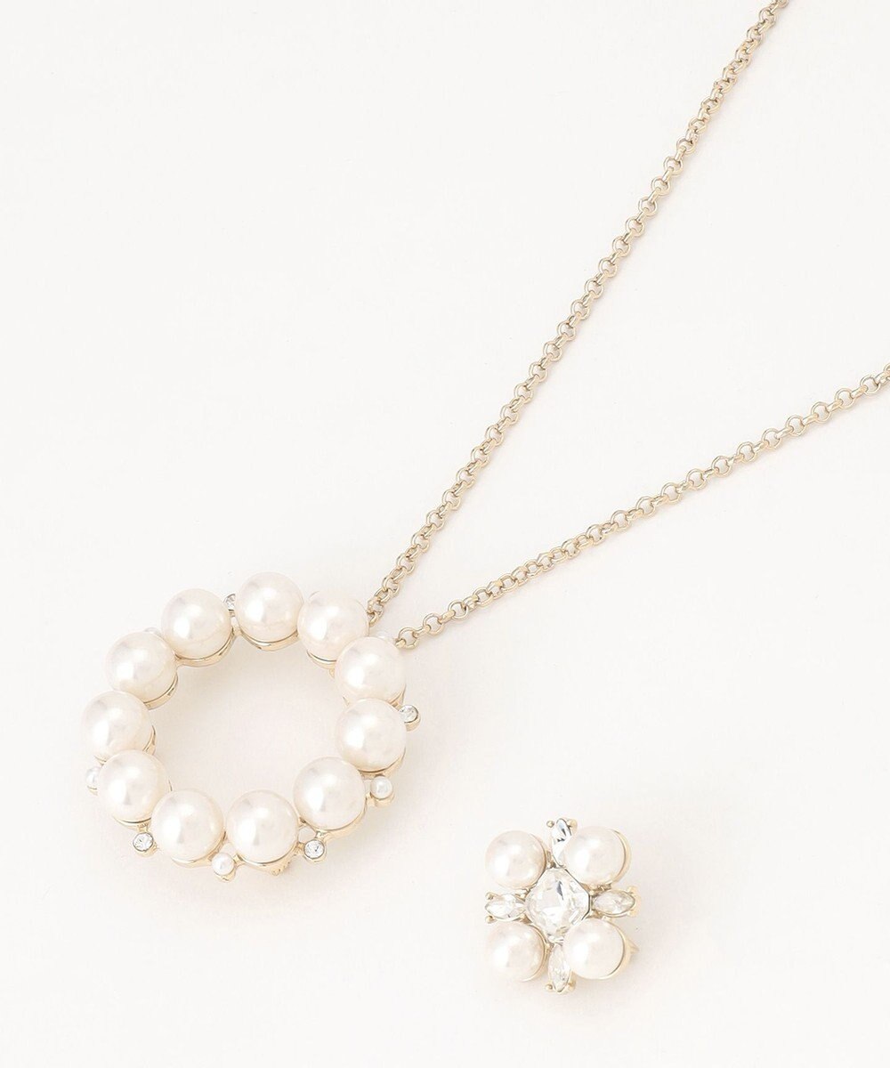 TOCCA PEARL BIJOUX SET BROOCHNECKLACE 3WAYブローチネックレス 