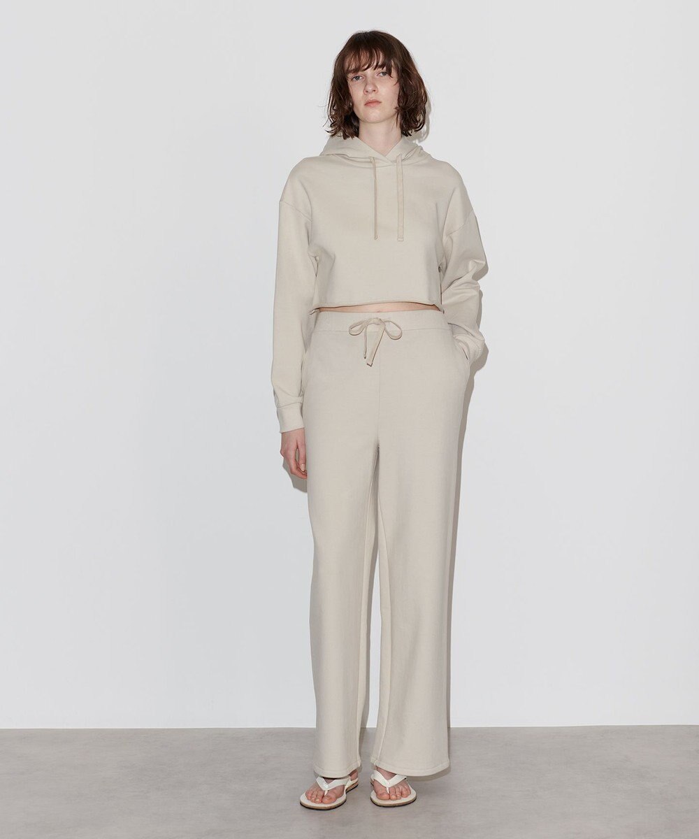 NAVE 【Nave  洗える】裏毛 クロップドパーカー 