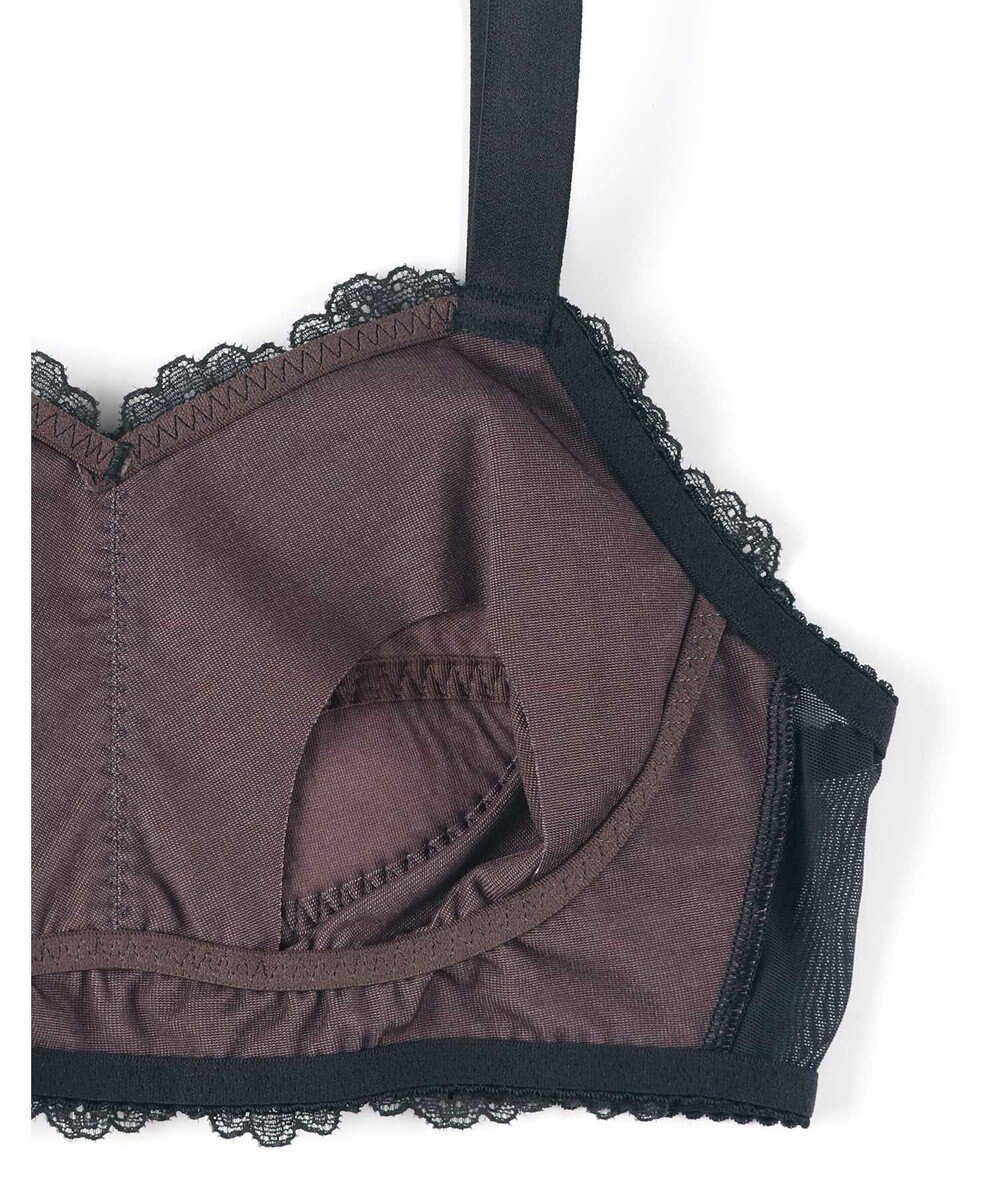 AMPHI ナイトブラ 眠っている間もバストをサポート 夜用ブラ 昼夜問わず使用可能 【ナイトアップブラ レーシィ】 ノンワイヤー ブラ ブラジャー LWF164 アンフィ／ワコール 