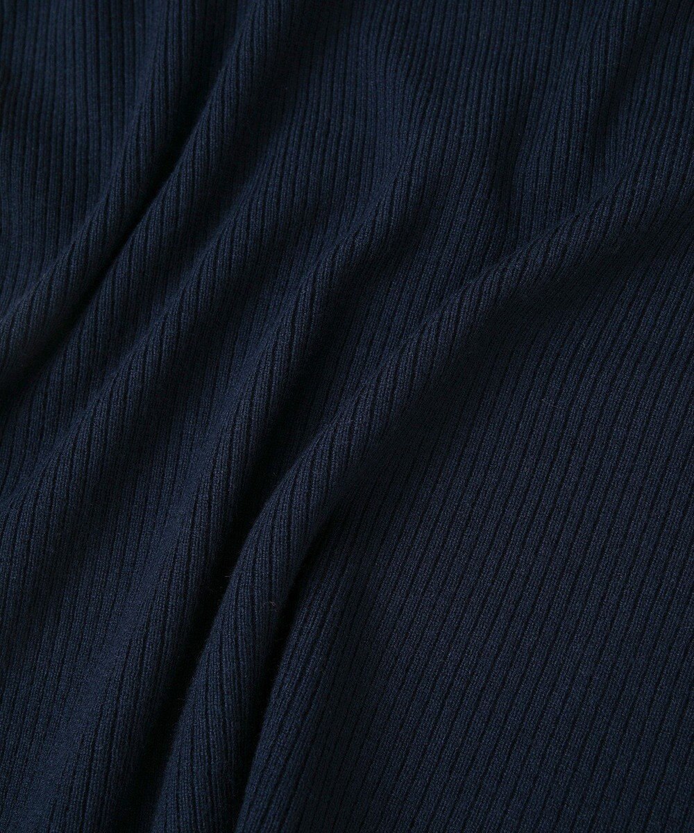 earth music&ecology リボンギャザーオフショルニットプルオーバー 