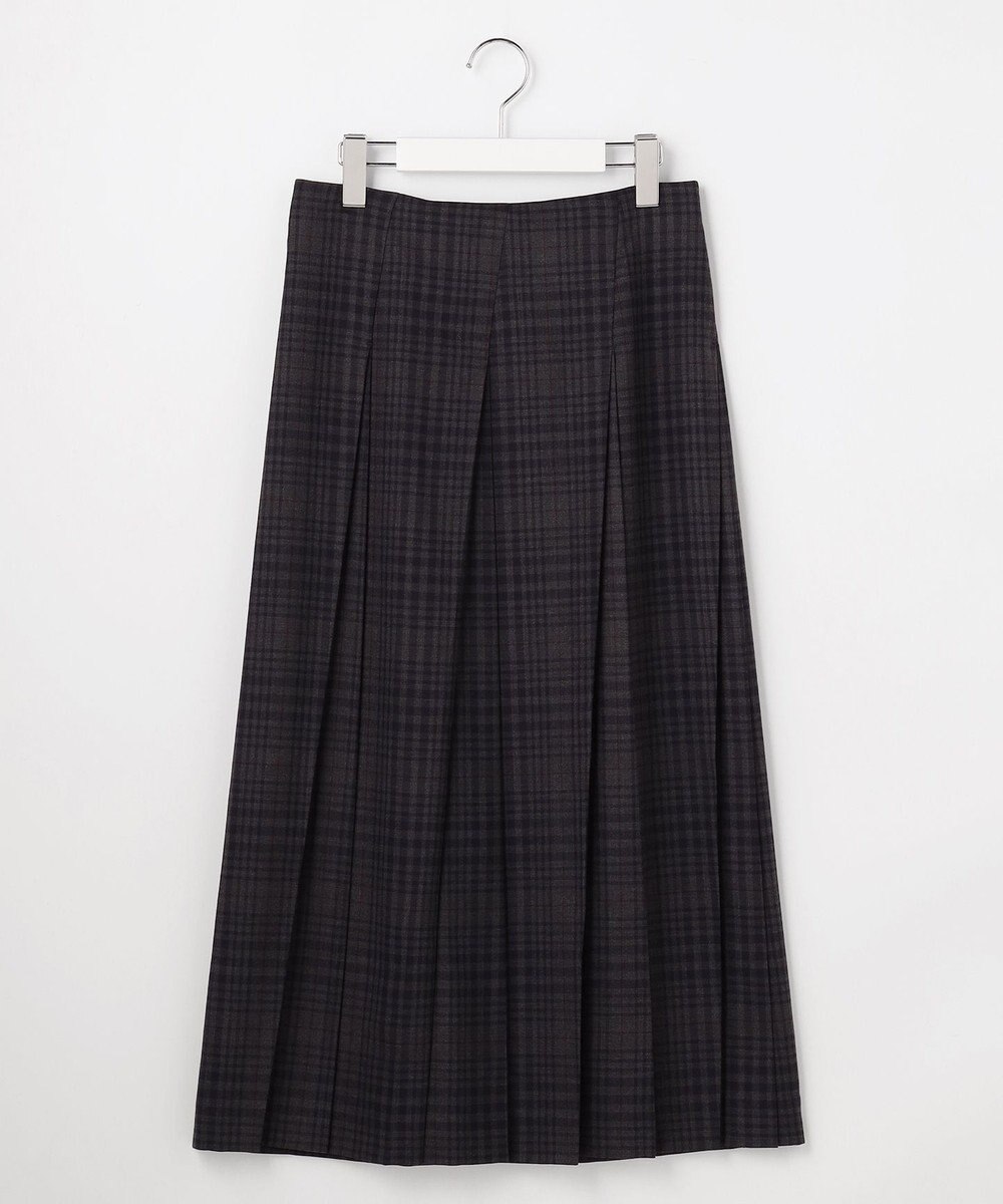 J.PRESS LADIES 【WEB限定カラーあり】T/W ミルドチェック＆千鳥 プリーツ スカート 