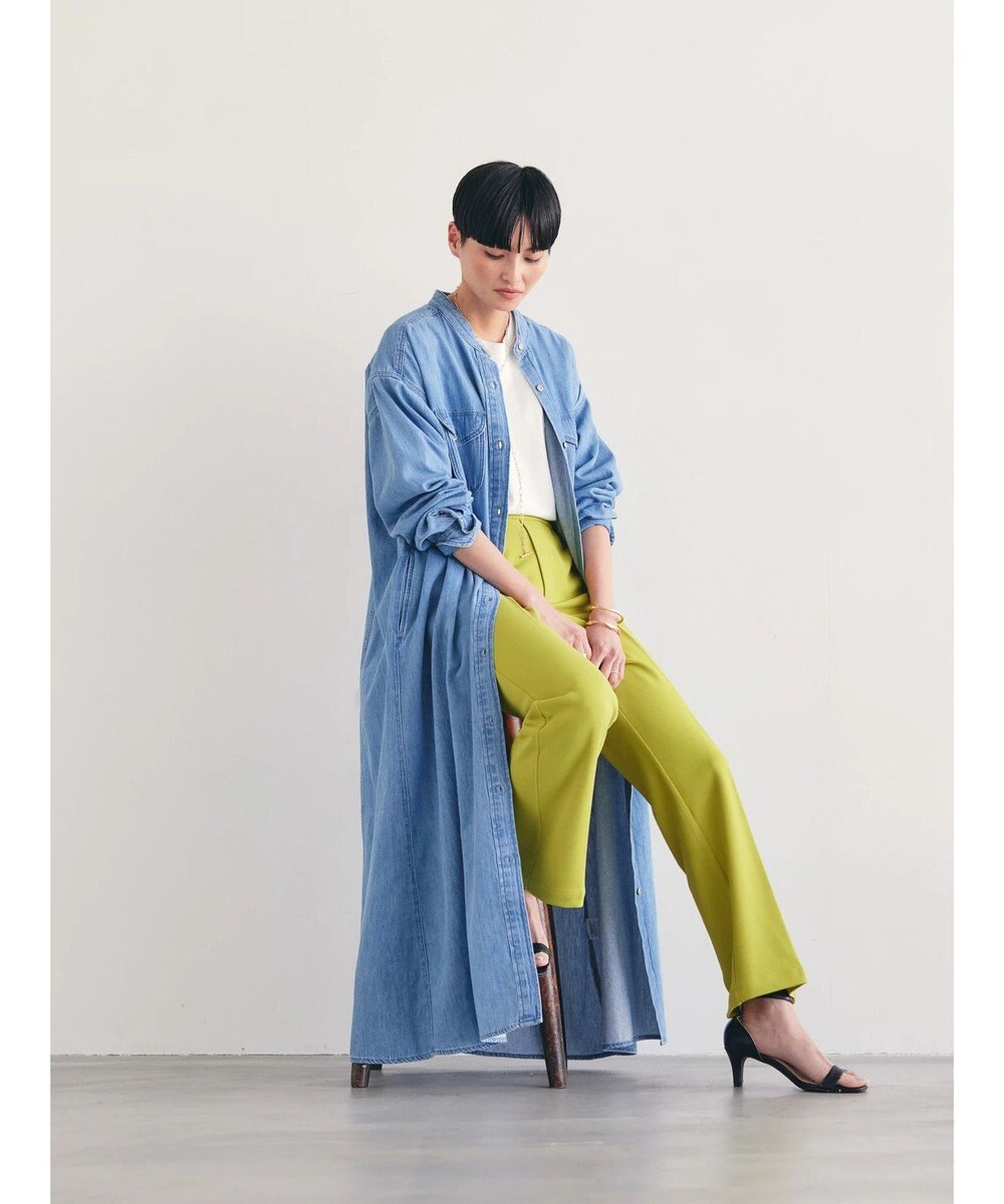 AMERICAN HOLIC デニムＷポケットＡラインワンピース 