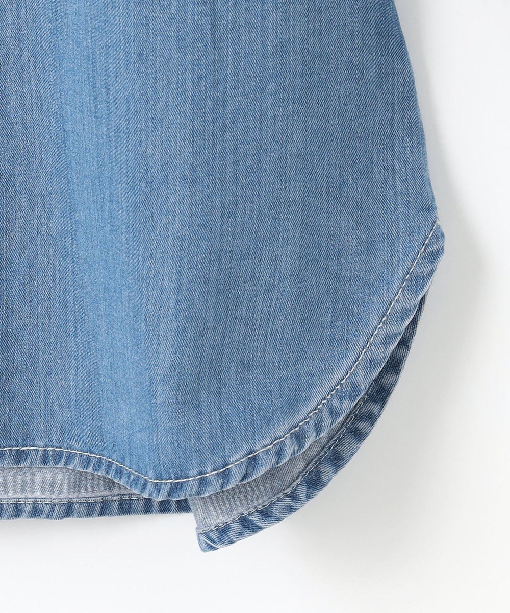 J.PRESS LADIES 【洗える】5ozバージラコンパクト デニムシャツ 