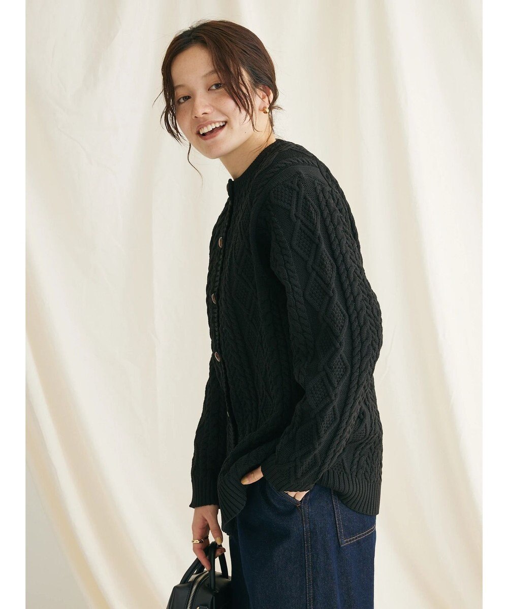 CRAFT STANDARD BOUTIQUE リサイクルポリエステルケーブルカーディガン 