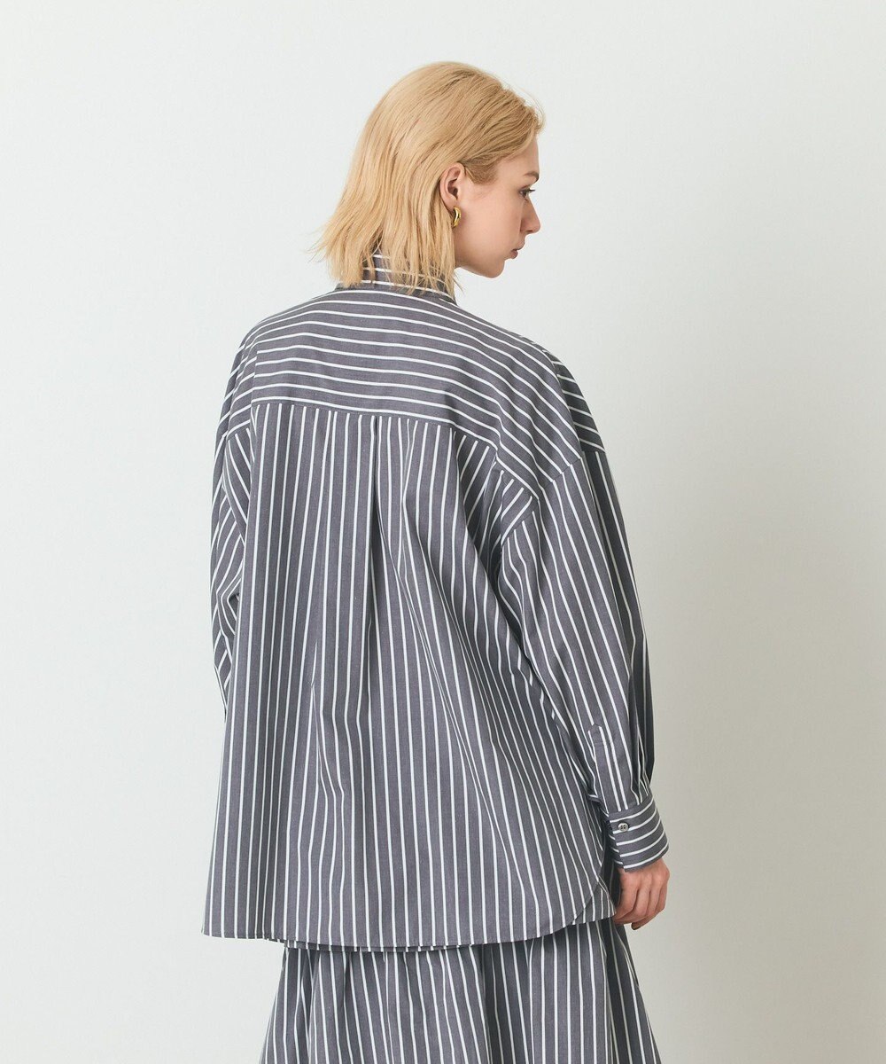 GRACE CONTINENTAL ストライプビッグボウブラウス 