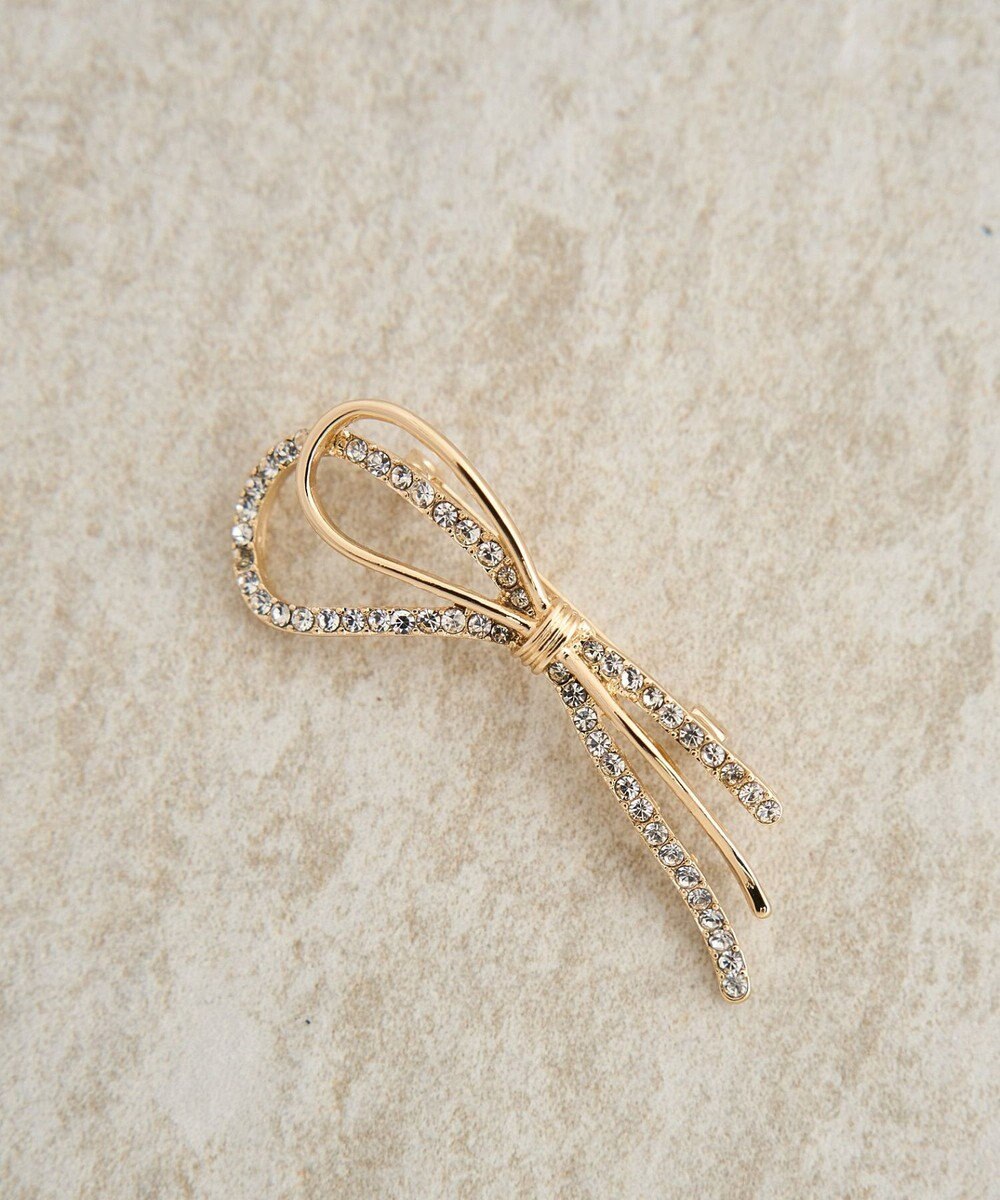 YECCA VECCA ノットリボンブローチ 