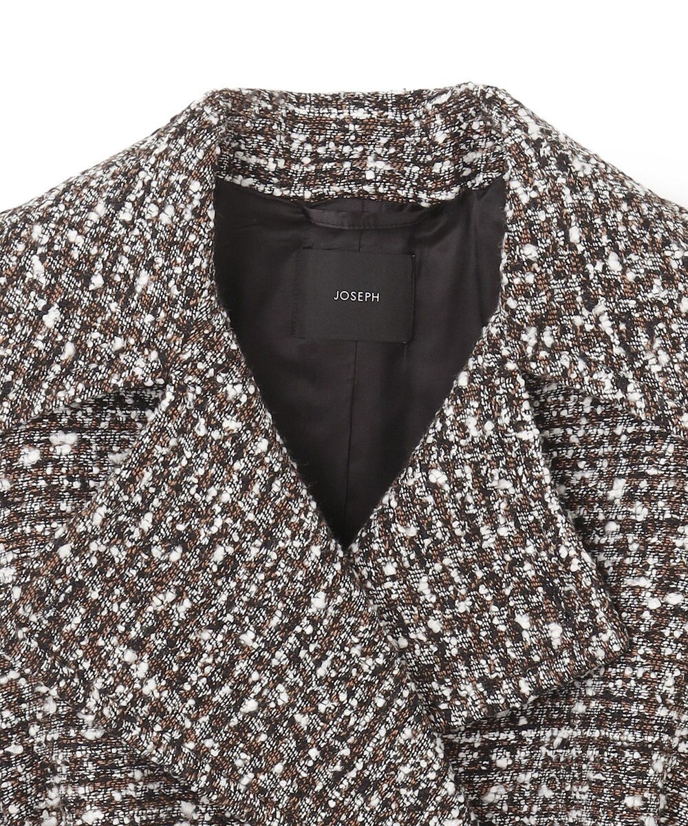 JOSEPH ウールツィード　ダブルブレステッドコート 