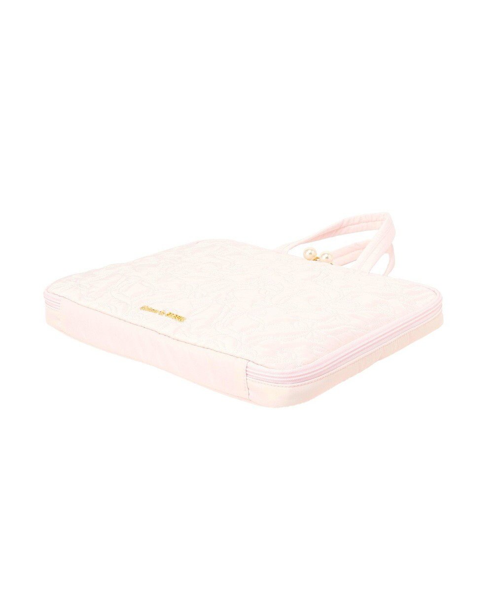 Maison de FLEUR リボン柄キルティングPCケース 