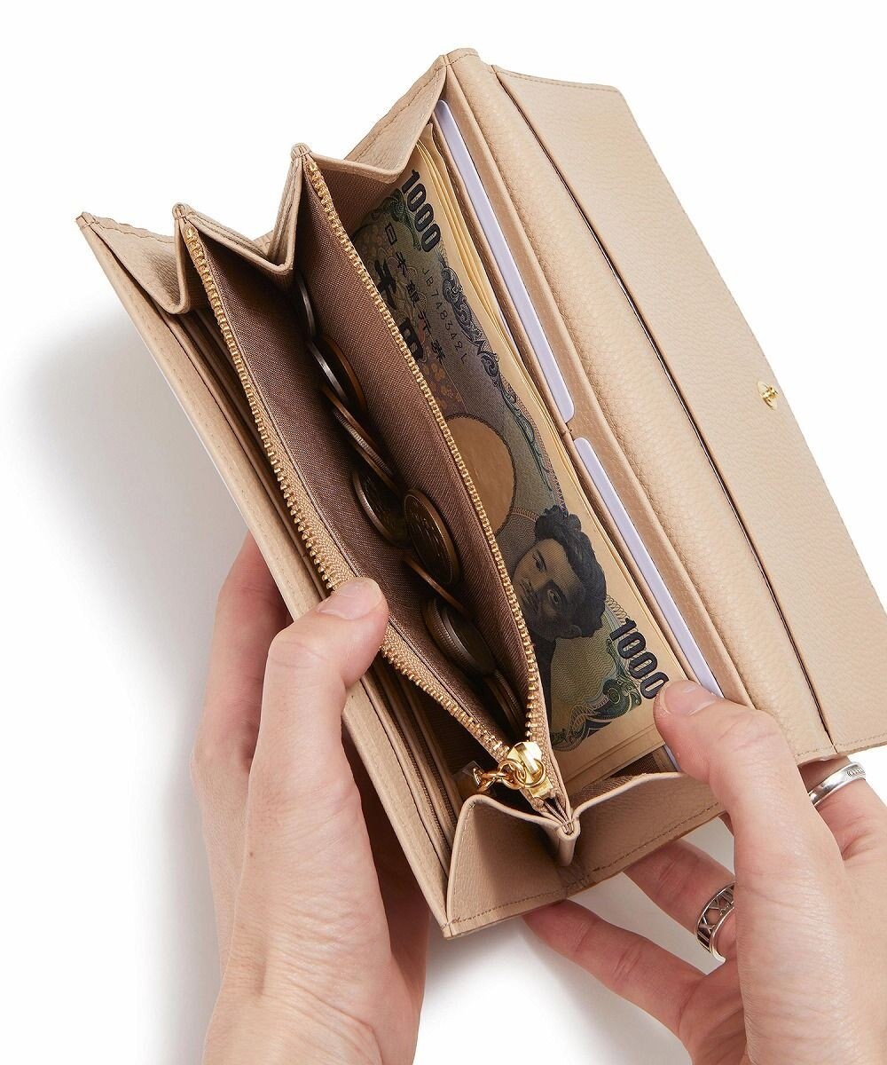 TOPKAPI 【TOPKAPI】gemdrops ジェムドロップ ミニエンボスレザー 天然石 長財布 