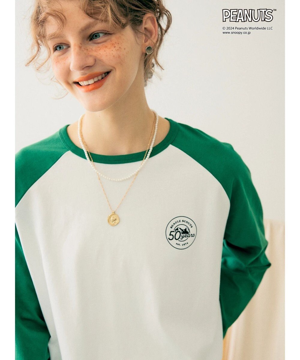 AMERICAN HOLIC ラグランフォトプルオーバー／ＰＥＡＮＵＴＳ 