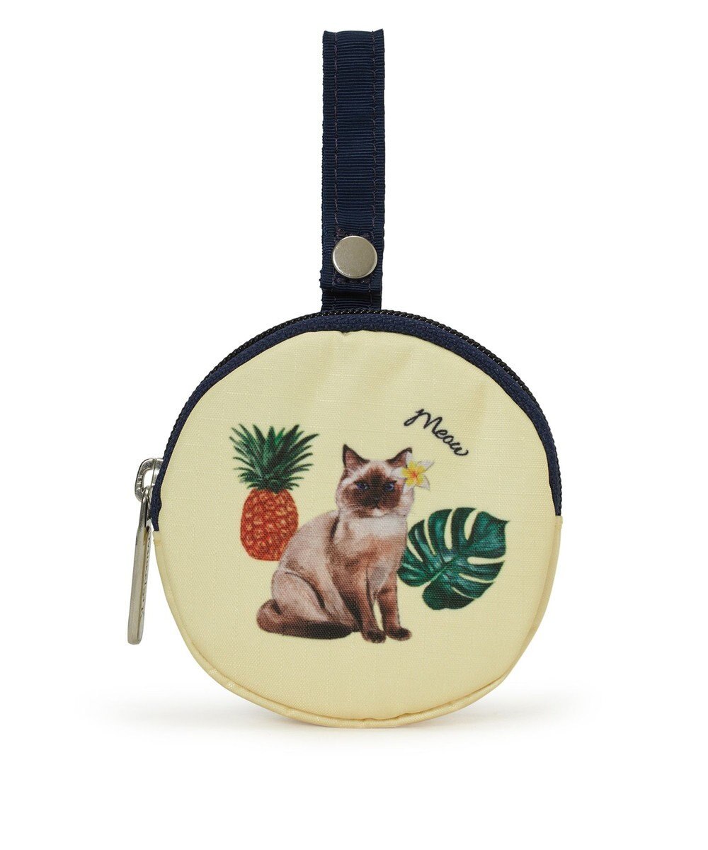 LeSportsac MINI ROUND CHARM/トロピカルミャオキャットミニラウンドチャーム 