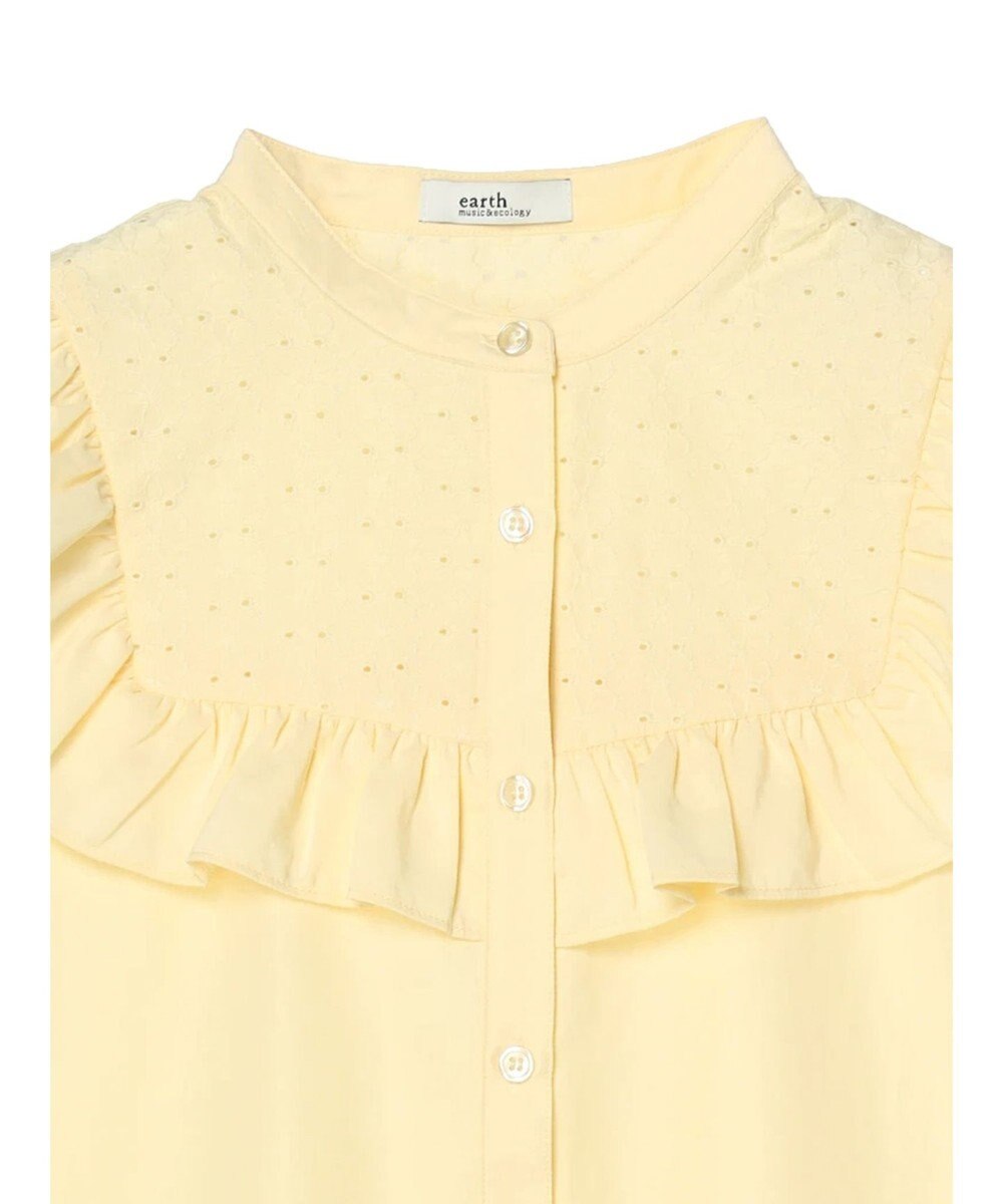 earth music&ecology デコルテレースフリルブラウス 