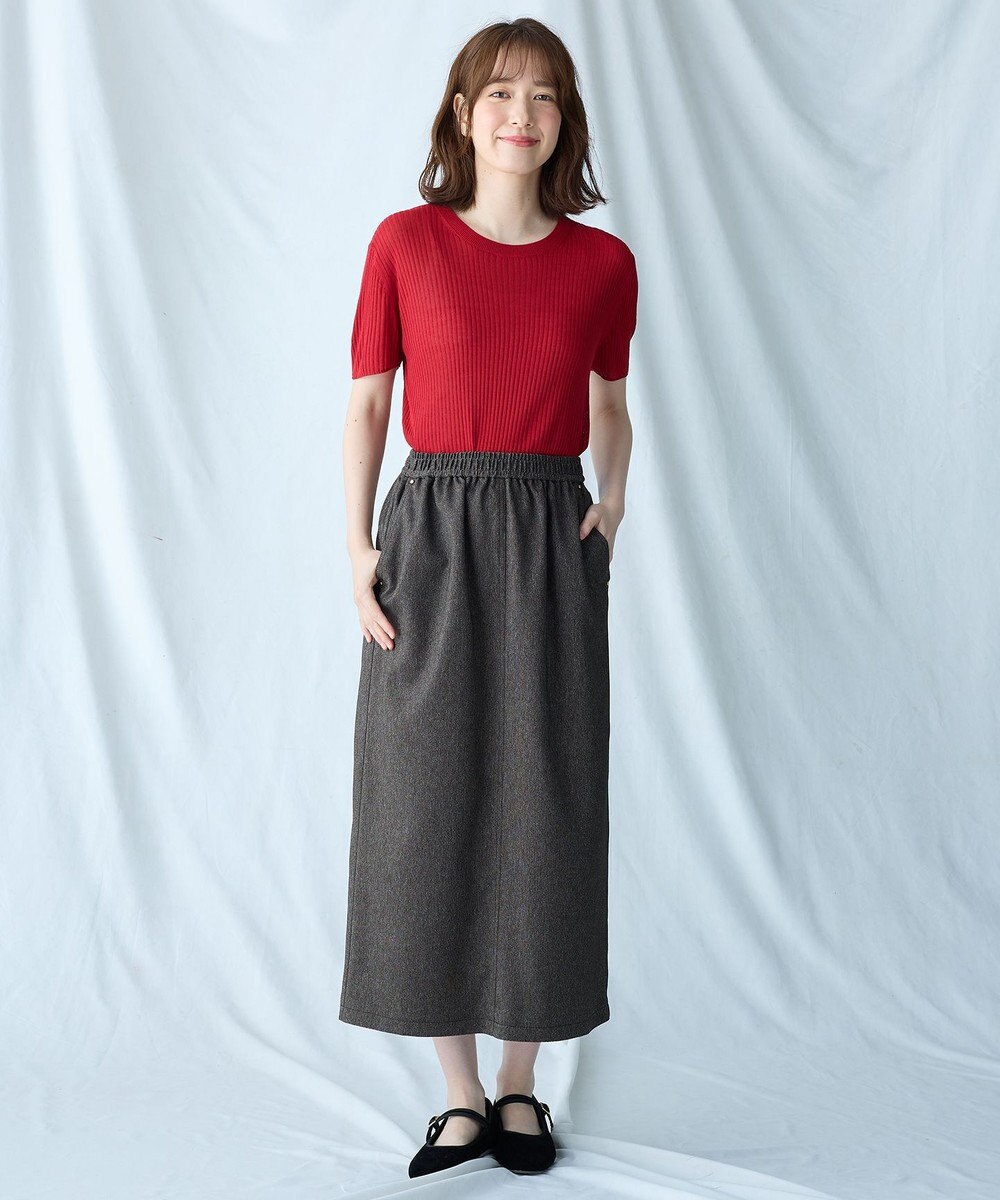 ANY 【2SET】ニットツインセット（半袖ニット＋Vネックカーデ） 