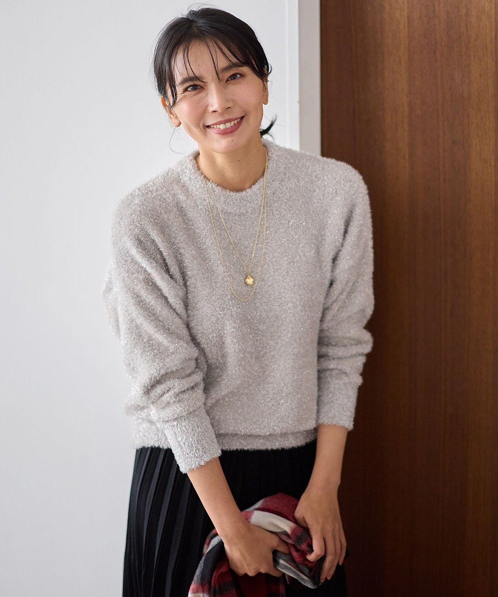 ANY シャイニーニットプルオーバー 