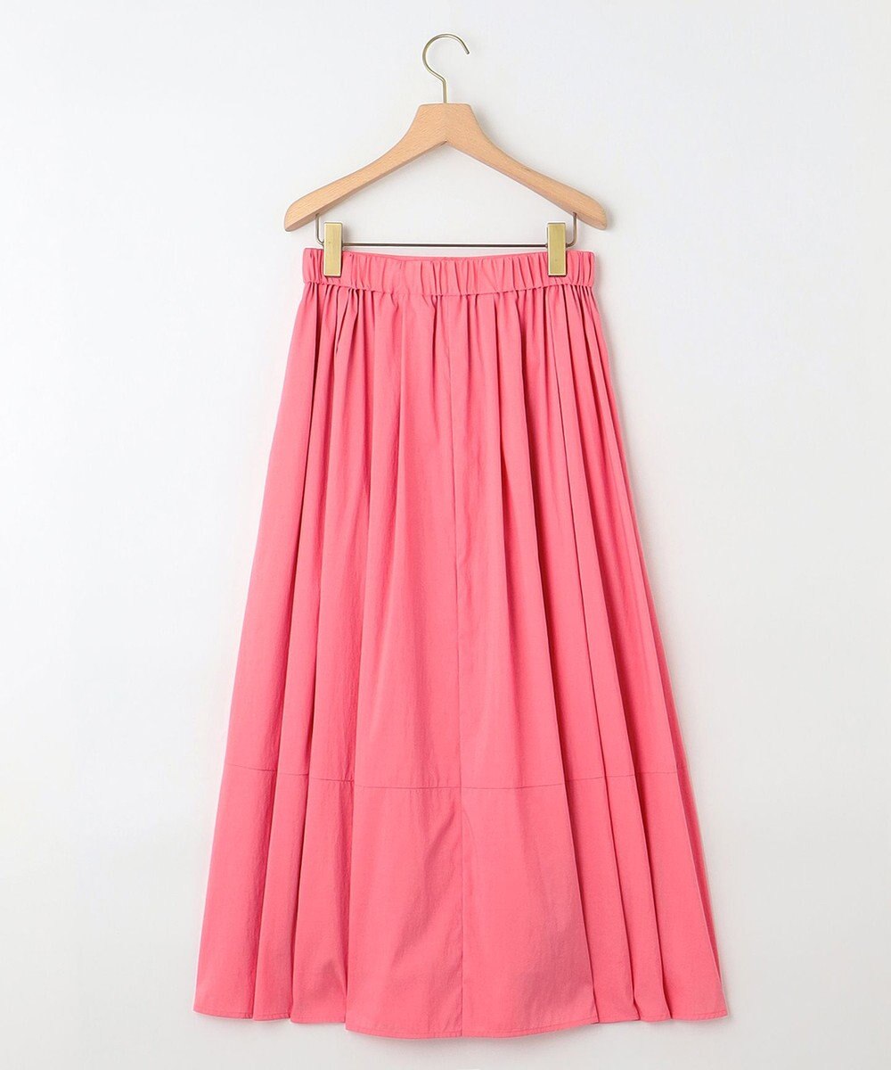 組曲 【洗える・後ろゴム】ナイロンリヨセルタフタ フレアスカート 