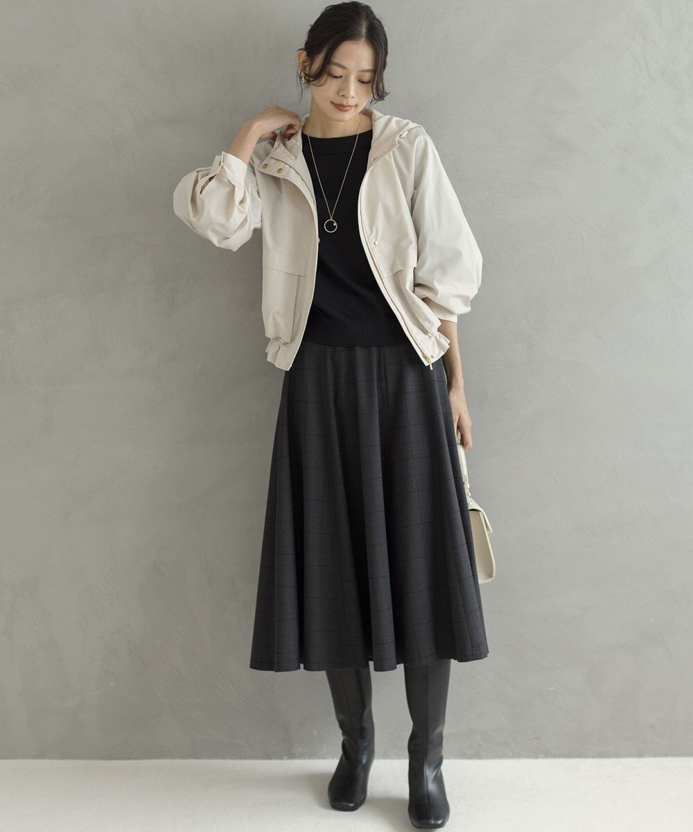 組曲 【ご好評につき追加予約 / 加藤ローサさん着用】ハンサムツイルフレア スカート 
