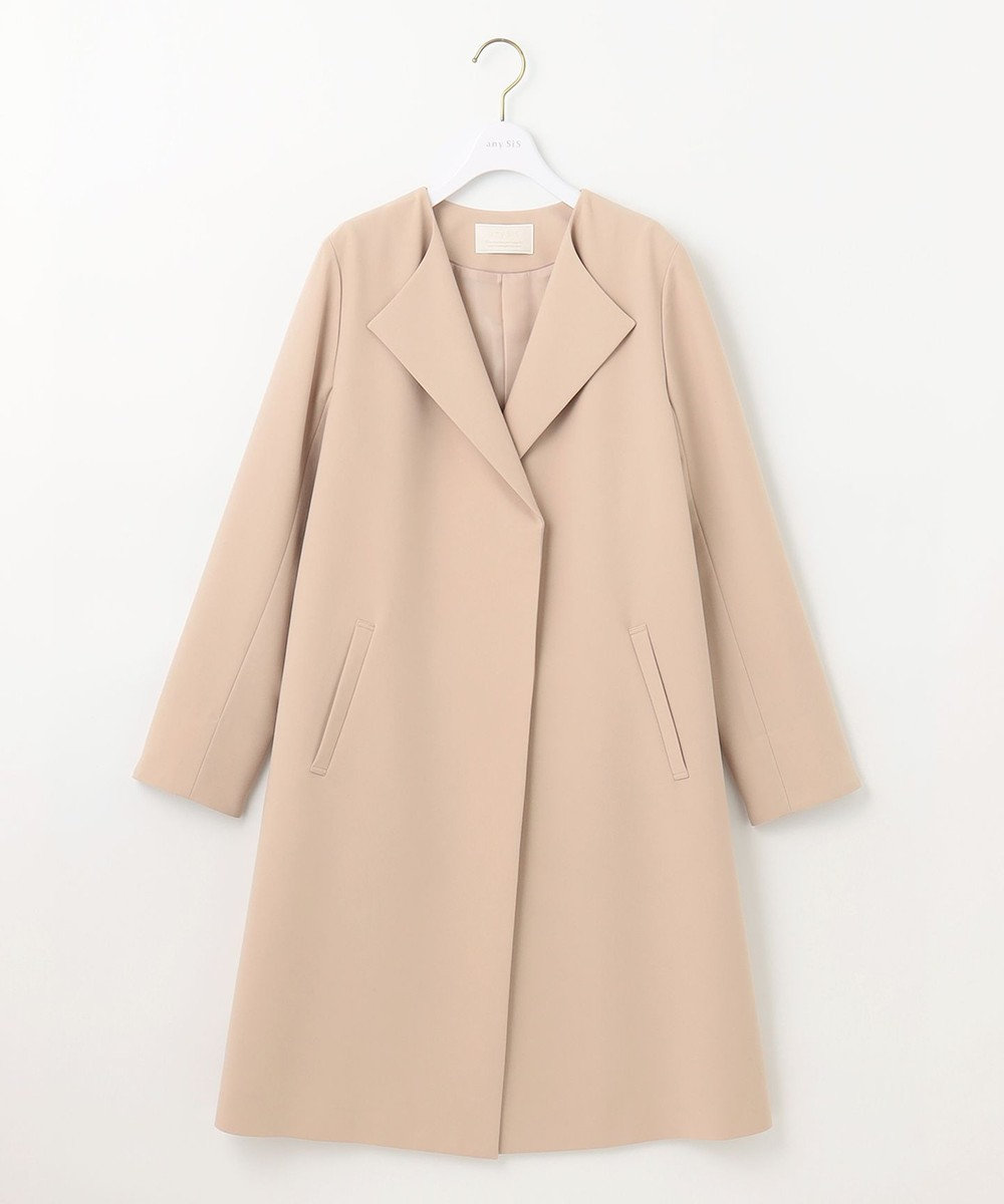 ノーカラーロングテロンチ コート any SiS ファッション通販 【公式通販】オンワード・クローゼット