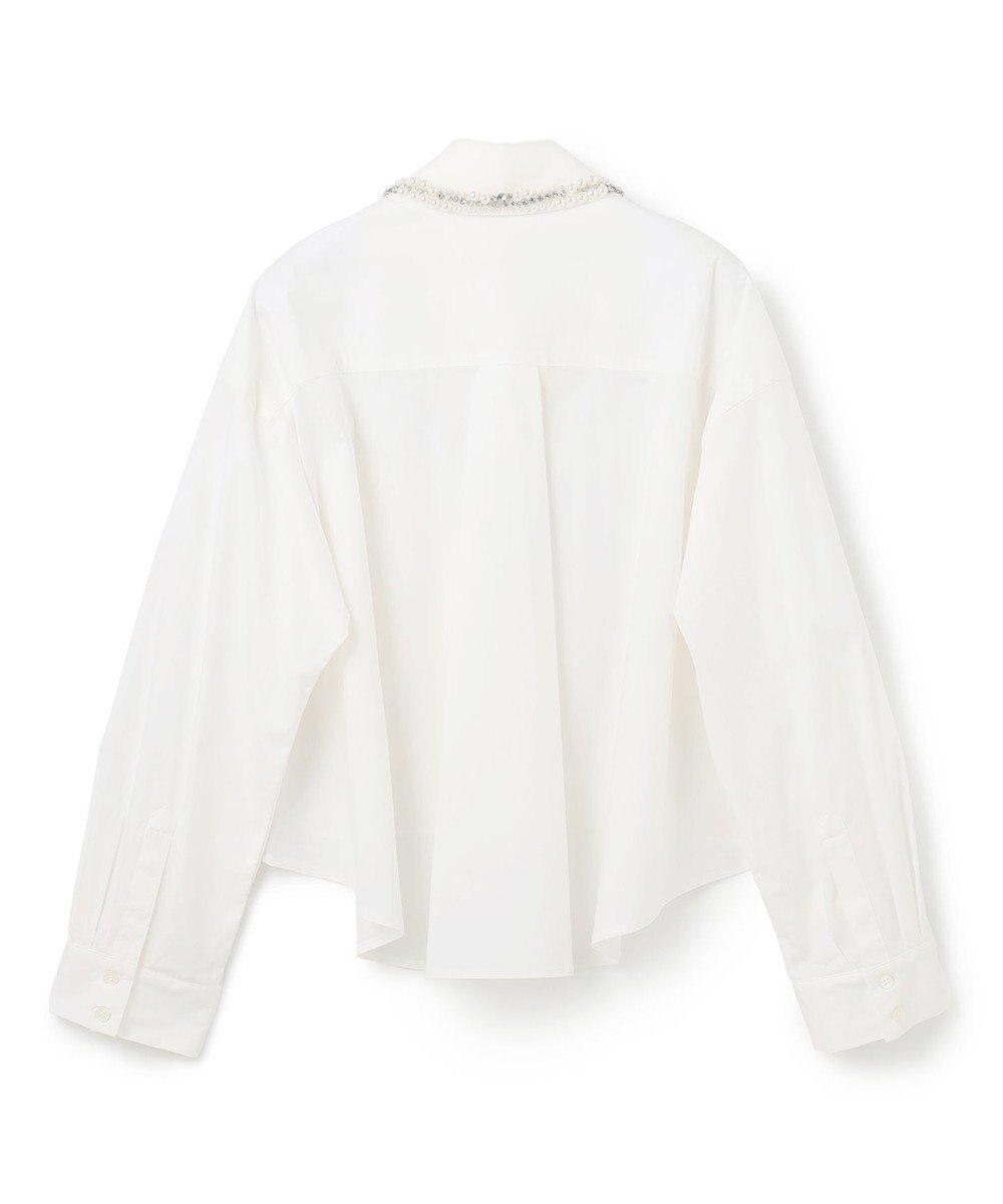 GRACE CONTINENTAL ビジューカラーシャツ 