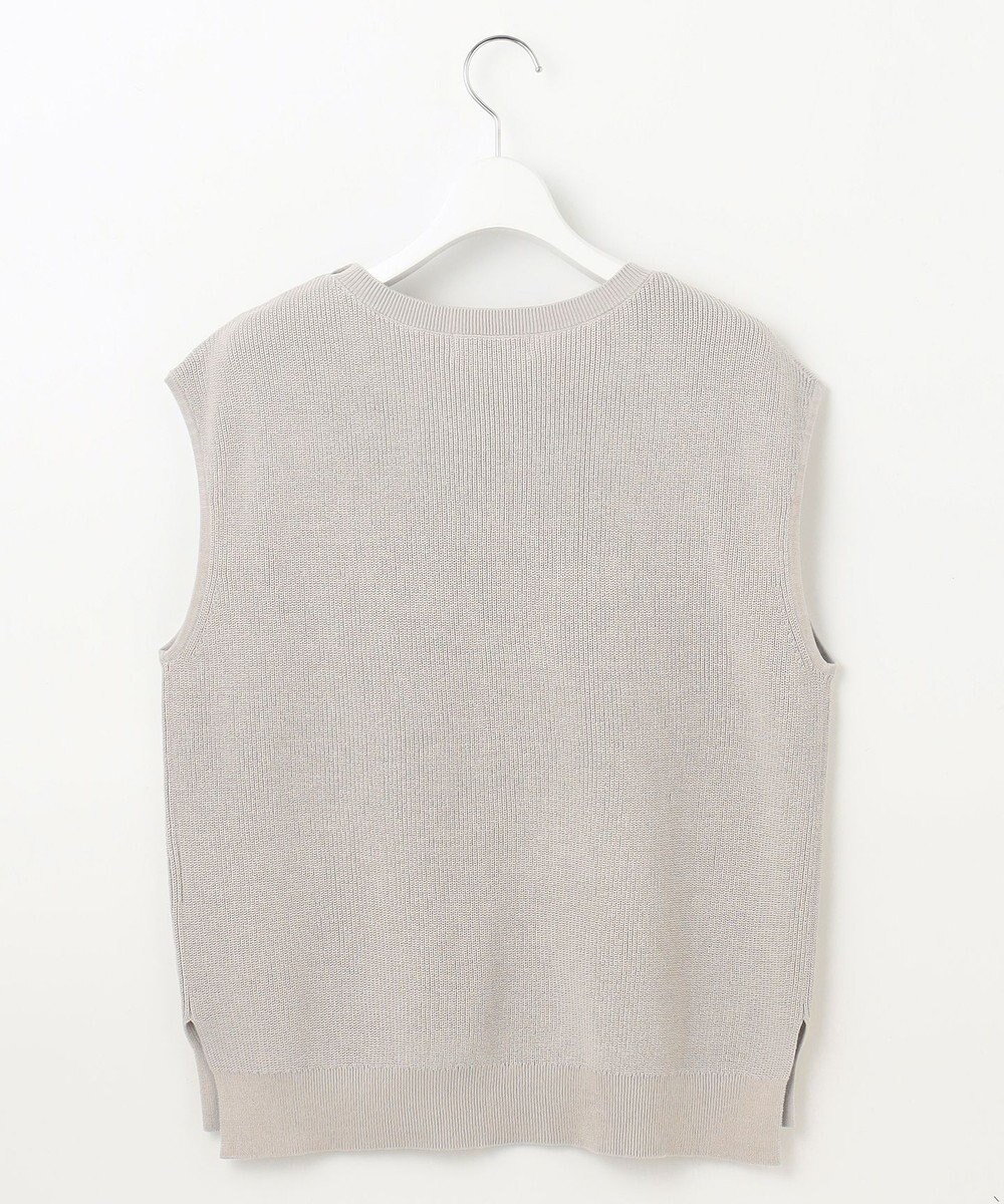 J.PRESS LADIES L 【洗える】GIMA COTTON ニット ベスト 