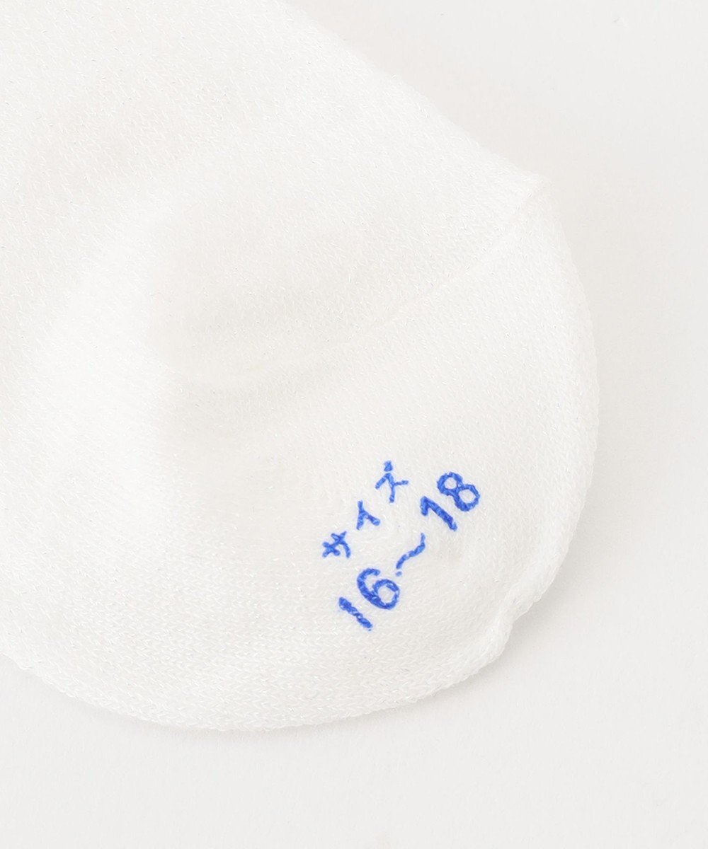 ANY KIDS 【日本製】レース花柄ラメショートソックス 