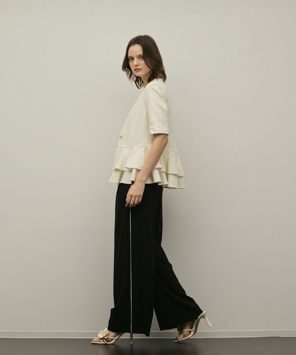 GRACE CONTINENTAL ペプラムツイードジャケット 