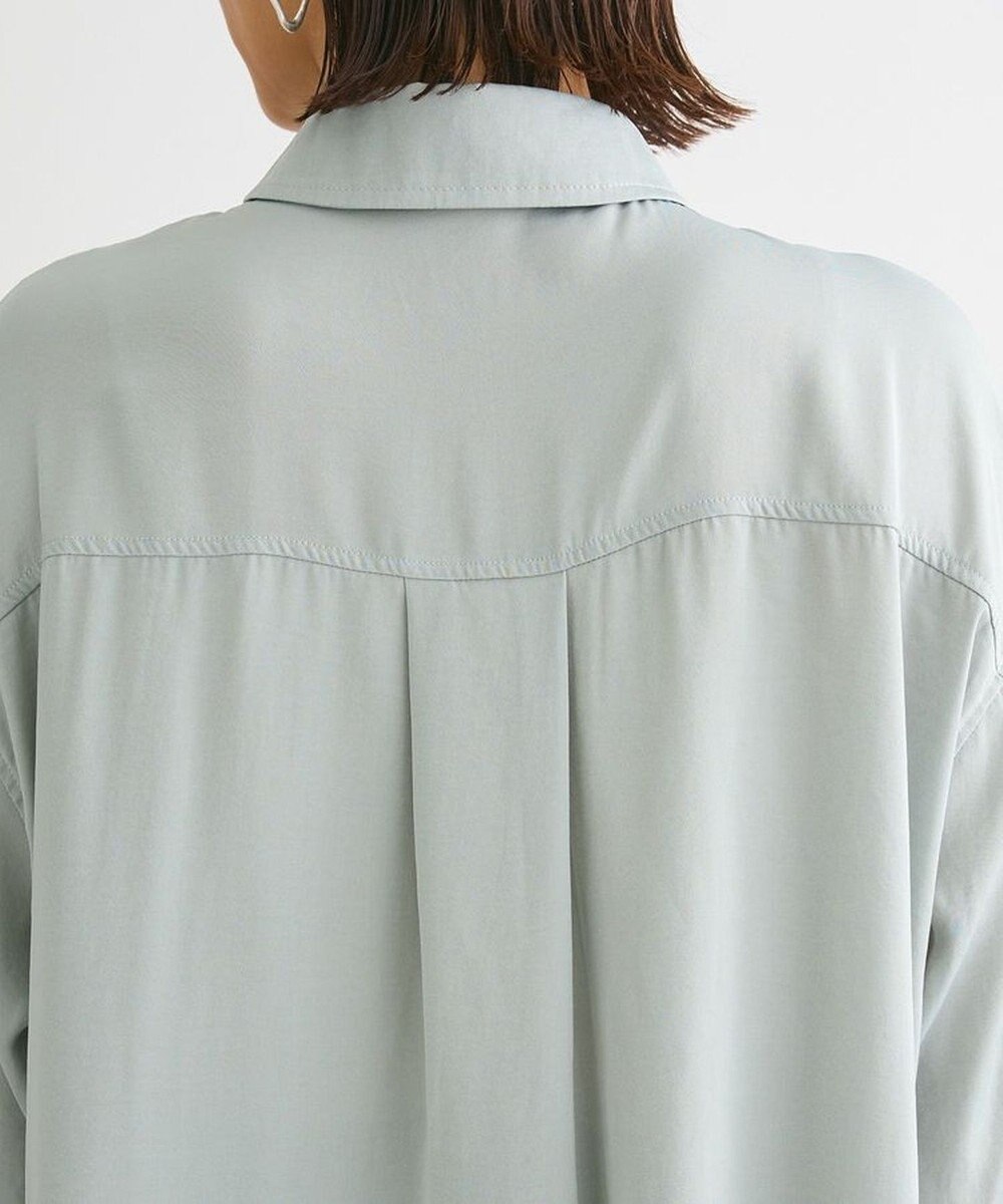 Green Parks ・ＳＵＧＡＲ　ＳＰＯＯＮ　サテンオーバーシャツチュニック 
