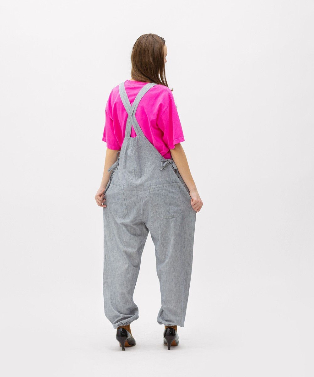 LENO LIGHT HICKORY SALOPETTES / ヒッコリーサロペット 