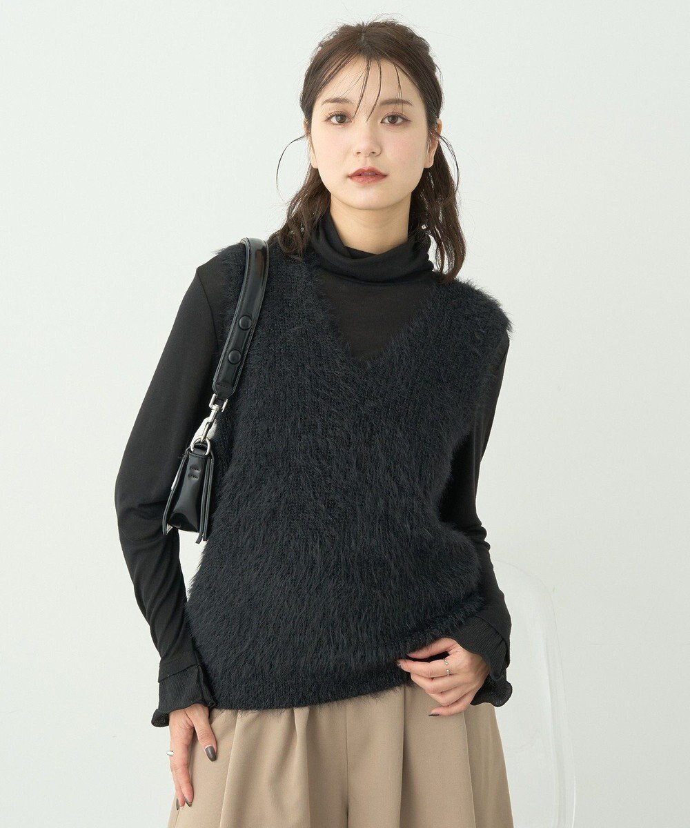 earth music&ecology シャギーベスト 