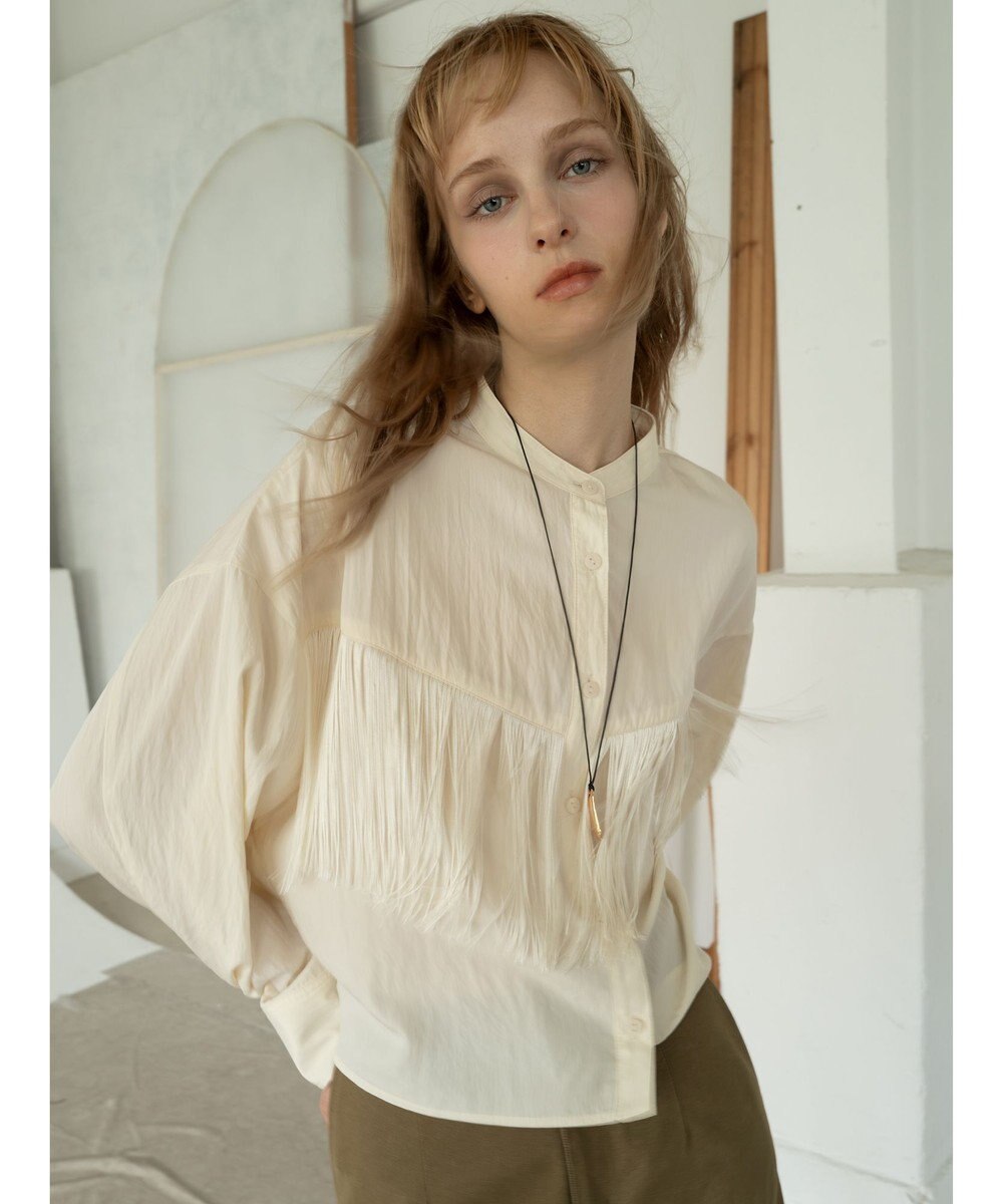 Te chichi フリンジショートシャツ《2025Autumn catalog vol.2 item》 