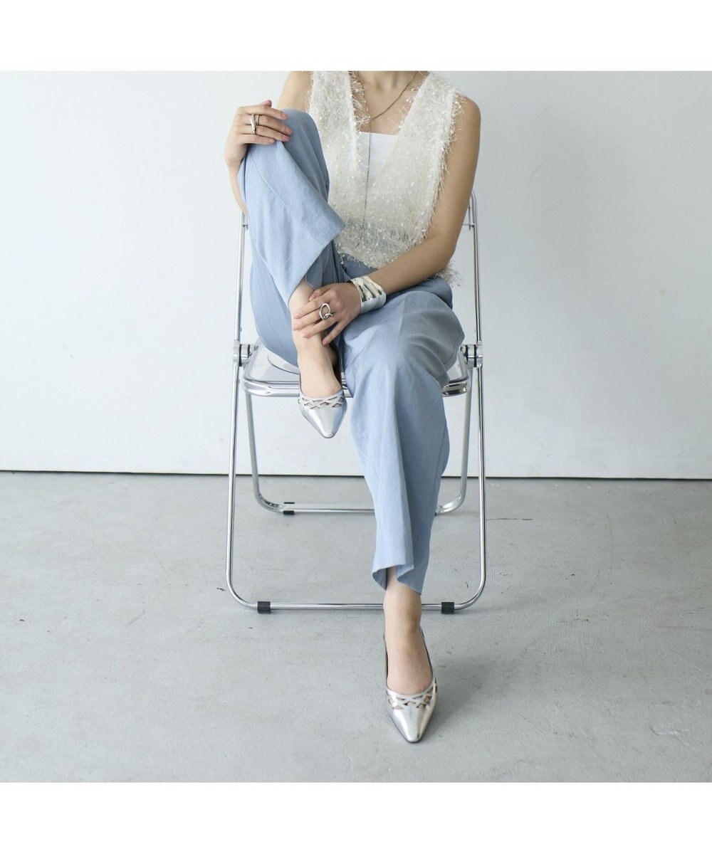 MODE ET JACOMO <carino>レーザーカットフラットパンプス 