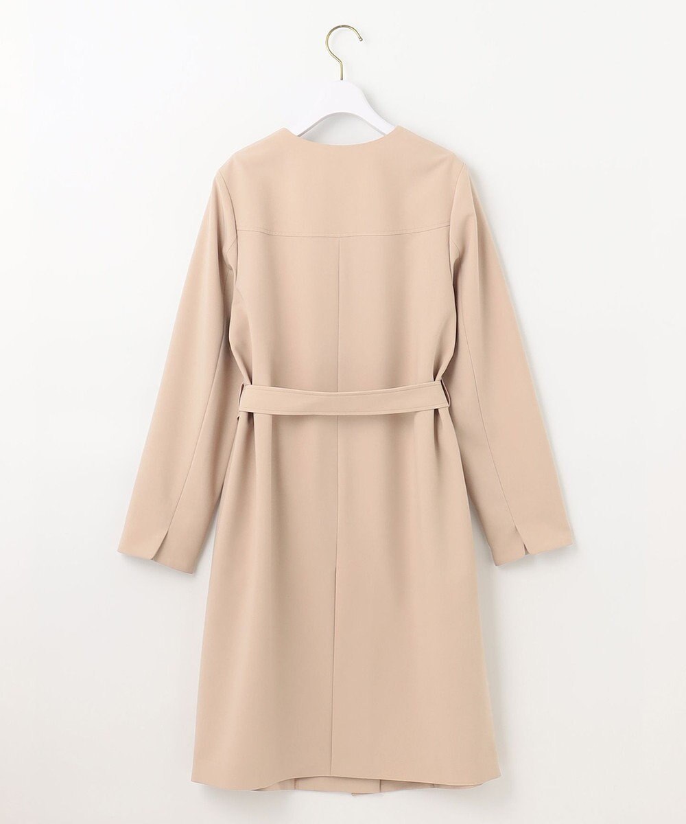 ANY SIS ノーカラーロングテロンチ コート 