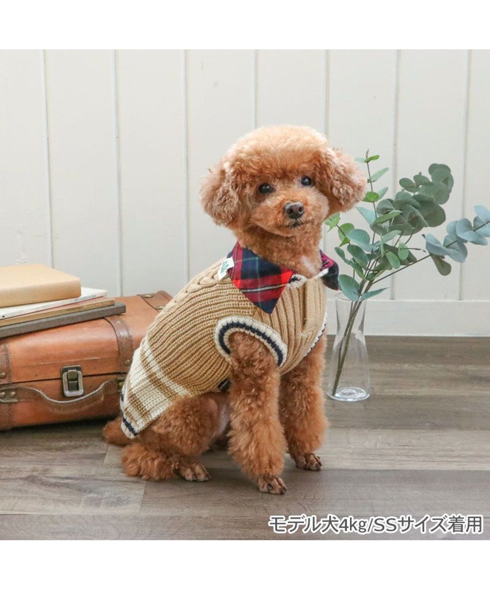 PET PARADISE ペットパラダイス 襟付ニットベスト 小型犬 