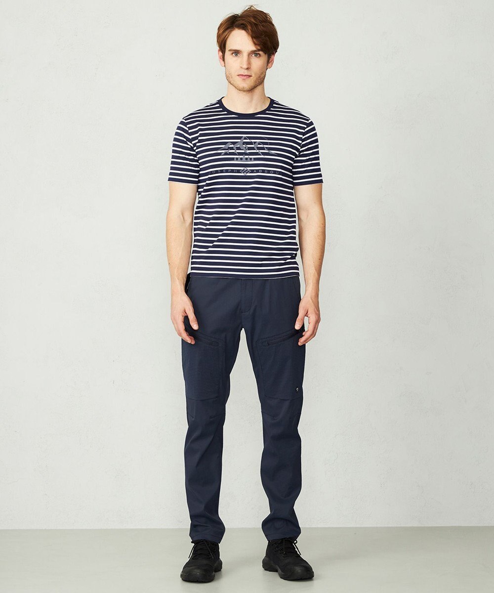 JOSEPH ABBOUD MOUNTAIN 【UNISEX】ギザンティ天竺ボーダー Tシャツ 