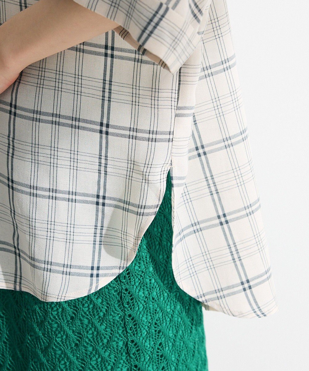 Green Parks 開襟シアージャケット風シャツ 