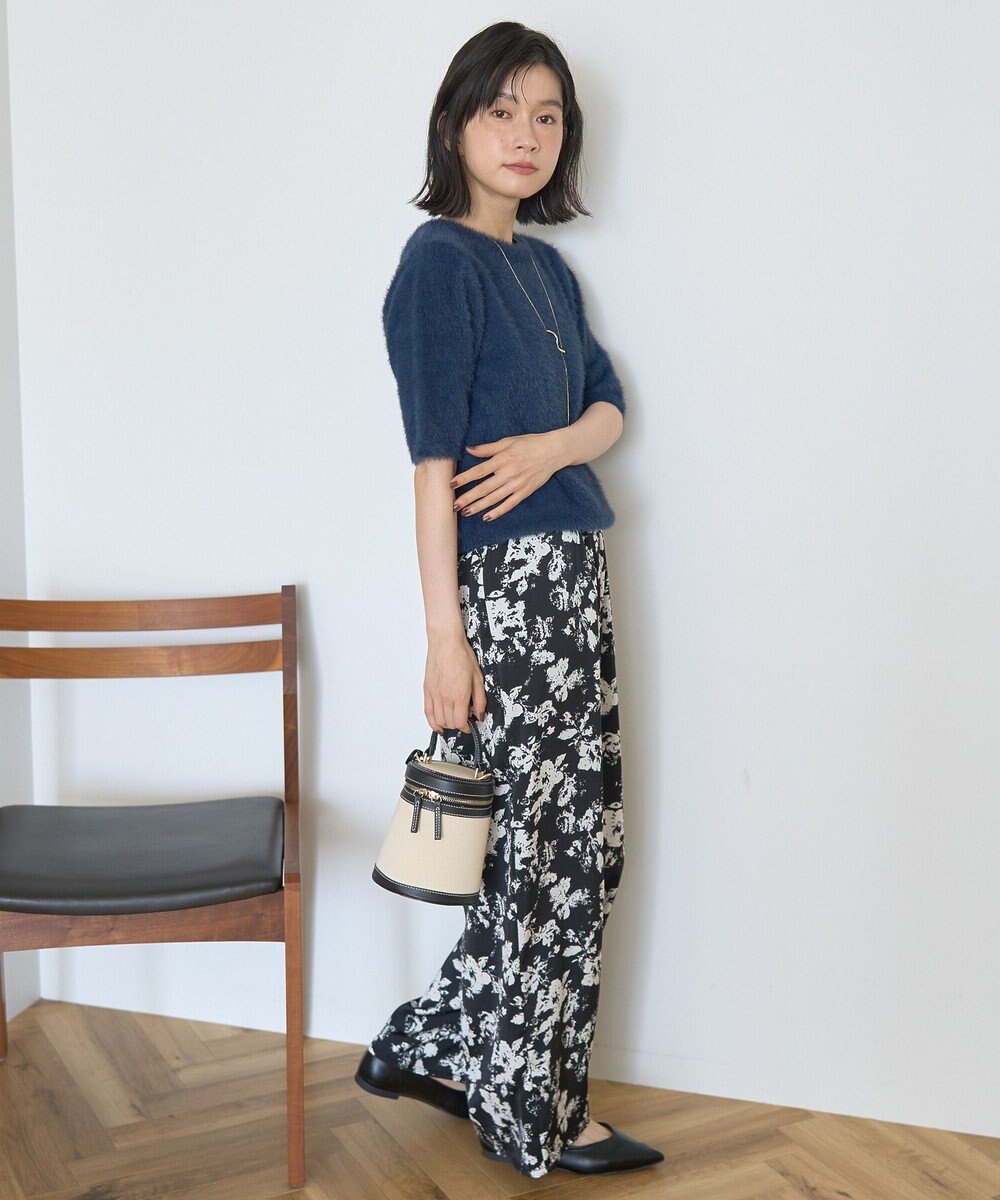 AMERICAN HOLIC フェザー半袖ニットプルオーバー 