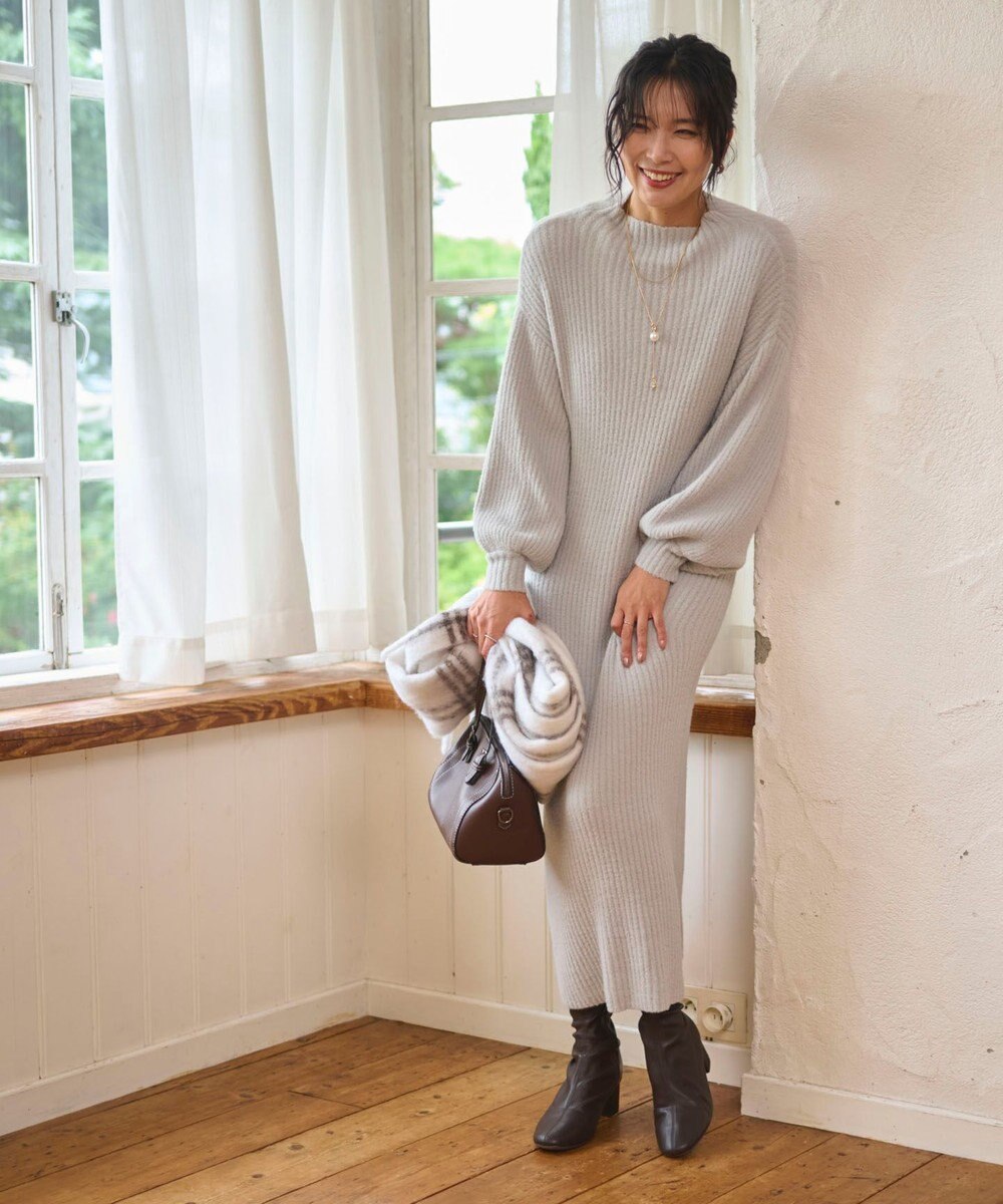 WEGO 【WEB限定/2025年秋冬新作】ニットワンピース 