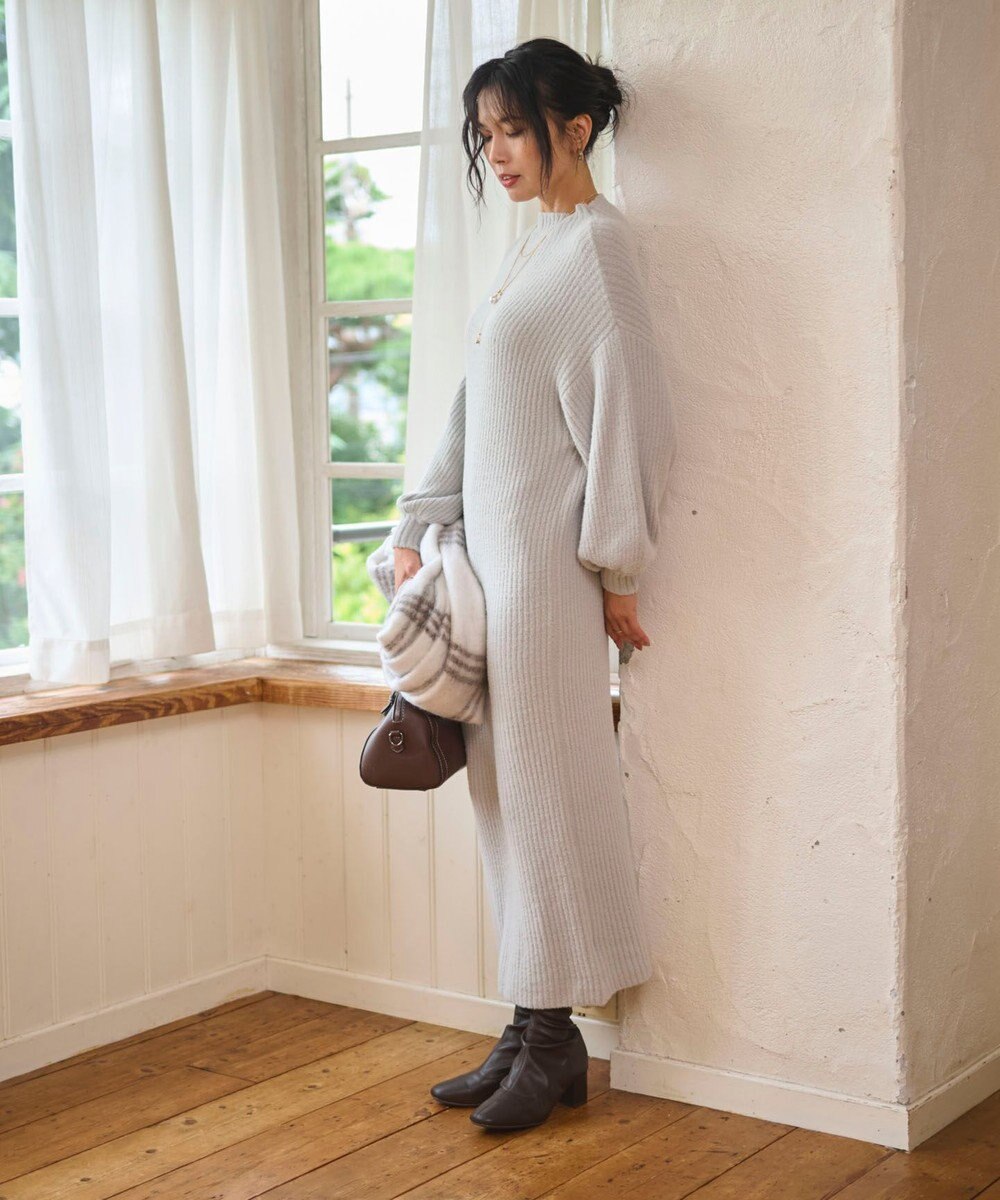 WEGO 【WEB限定/2025年秋冬新作】ニットワンピース 