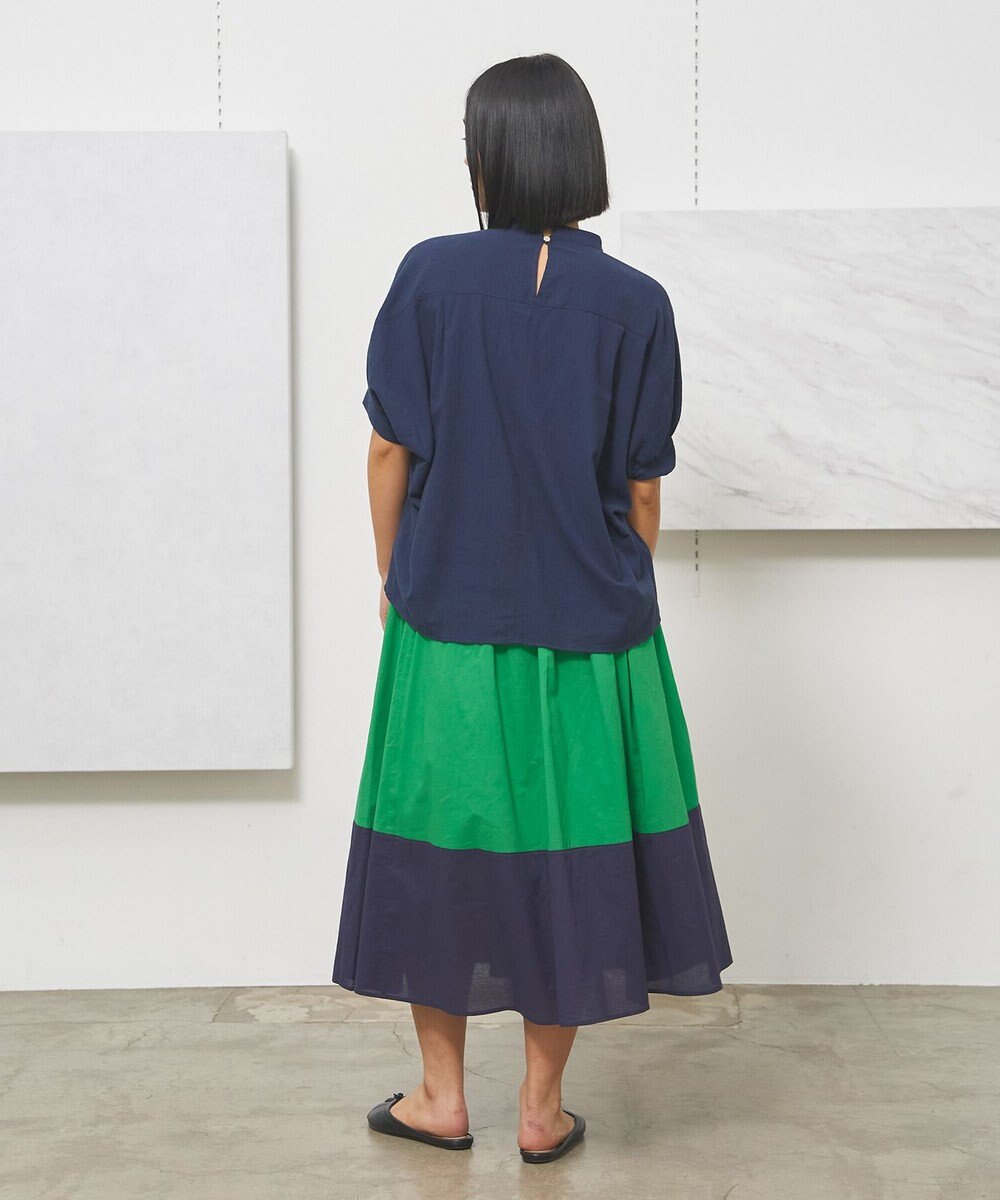 J.PRESS YORK STREET 【WOMEN】バックドレープドルマン ブラウス 