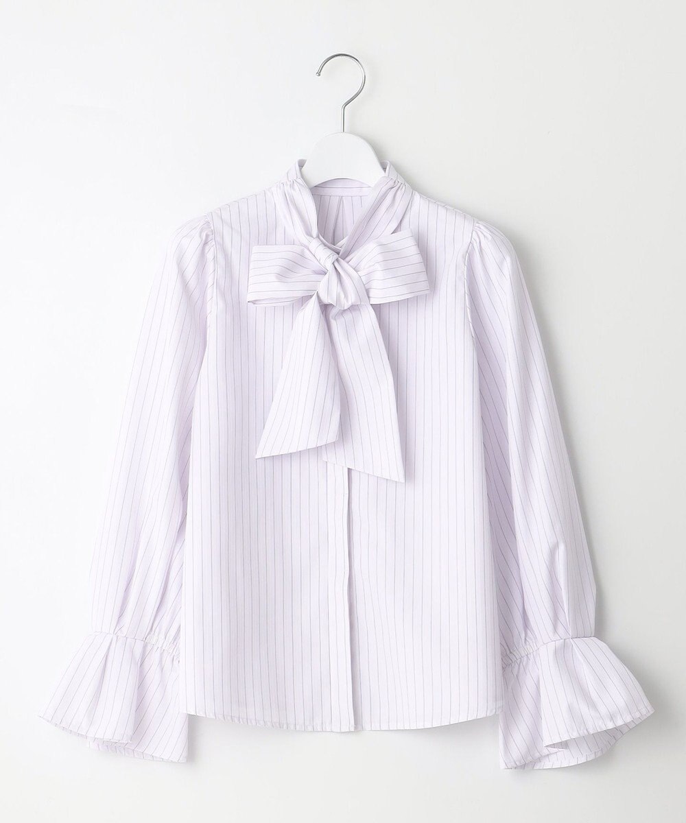 Feroux 【キレイ見えセットアップ対応】リボンタイ ブラウス 