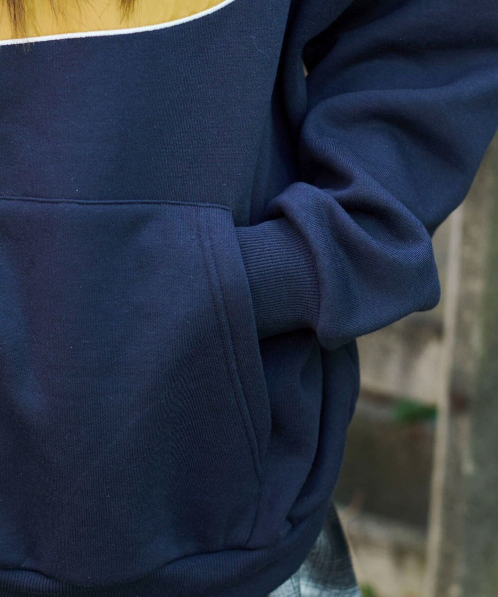 WEGO 裏起毛グラフィックビッグプルパーカー 